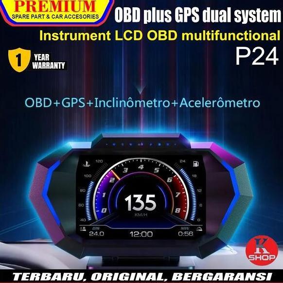 Pengukur Otomatis A600 Hud Gps + Sistem Obd, Speedometer Komputer