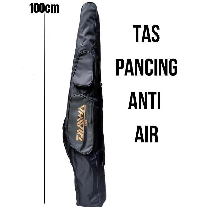 Tas pancing Anti air 100Cm 2 Kantong depan joran reel