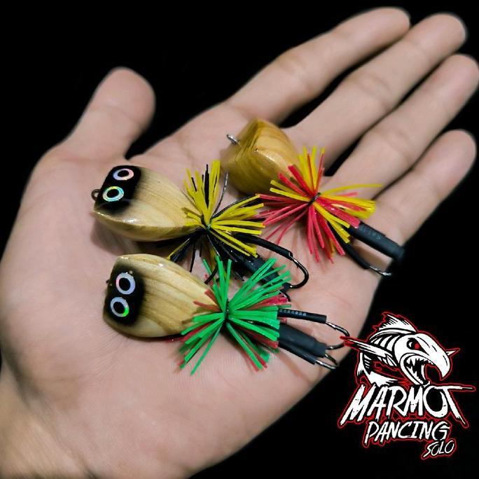 UMPAN LURE JF JUMP FROG MINI TRIANGLE NATURAL