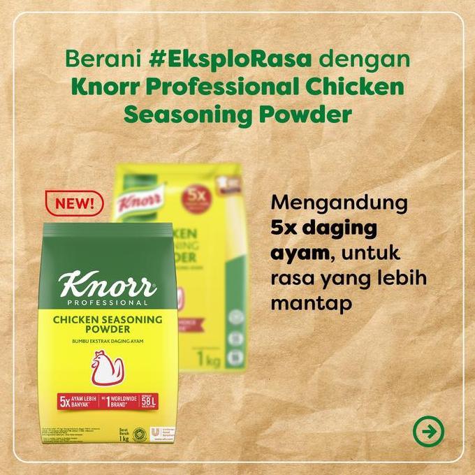 Cod,Bisa- Knorr Knoor Chicken Seasoning Powder Refill 1 Kg 1Kg / 1000 Gr Gram G