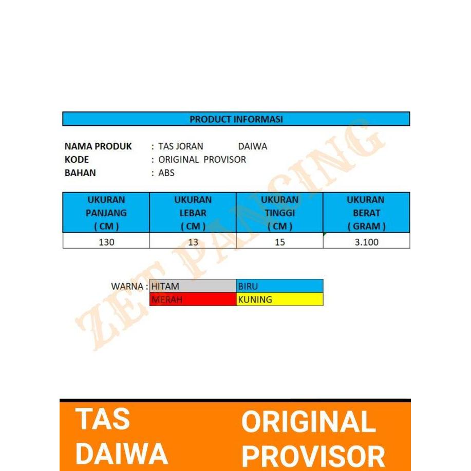 Tas Joran DAIWA Ori Provisor NEW