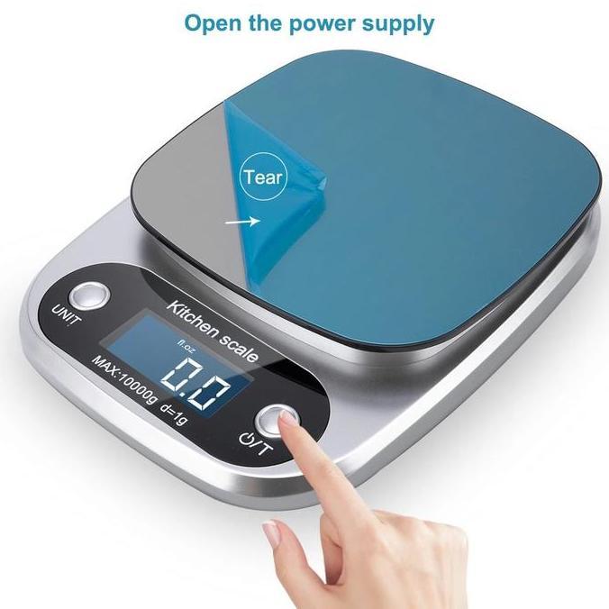 Altwood- Timbangan Digital Stainless - Timbangan Dapur Digital 10 Kg - Timbangan Dapur