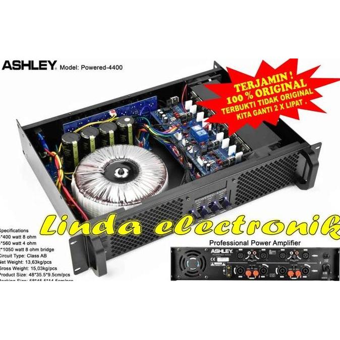 POWER ASHLEY POWERED 4400 ORIGINAL 4 CHANNEL ASHLEY POWERED4400