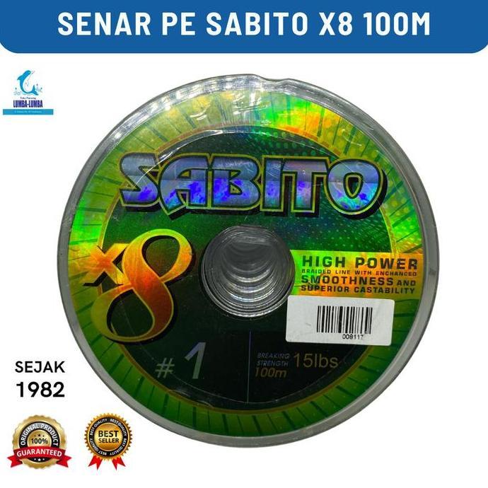 SENAR PE SABITO X8 100M / SENAR PE / SENAR PANCING
