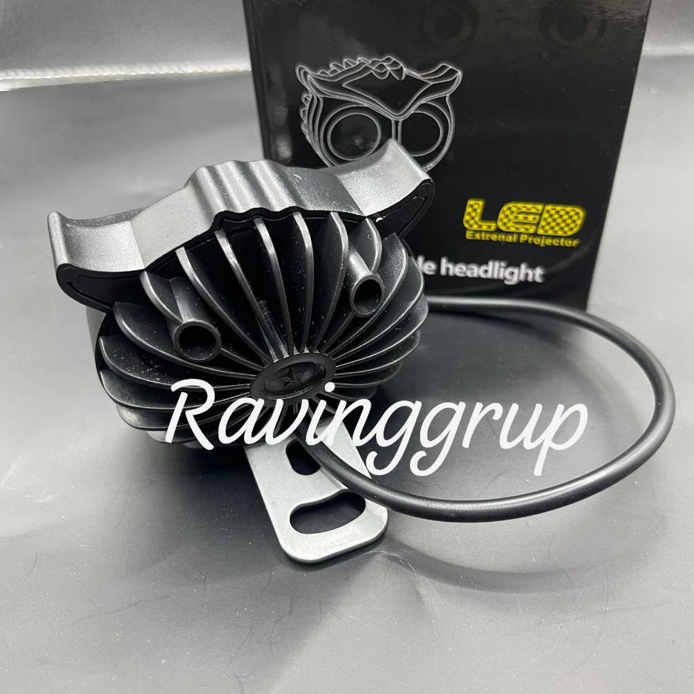 Grade Ori [Cod] Lampu Tembak Motor Super Terang Lampu Tembak Led Motor Lampu Owl 2 Mata Lampu Tembak