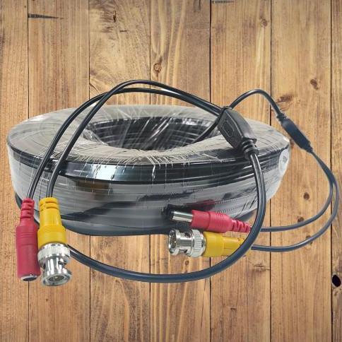 Looking- Kabel Kamera Cctv 20M Lengkap Konektor Cctv Male - Female 20Meter