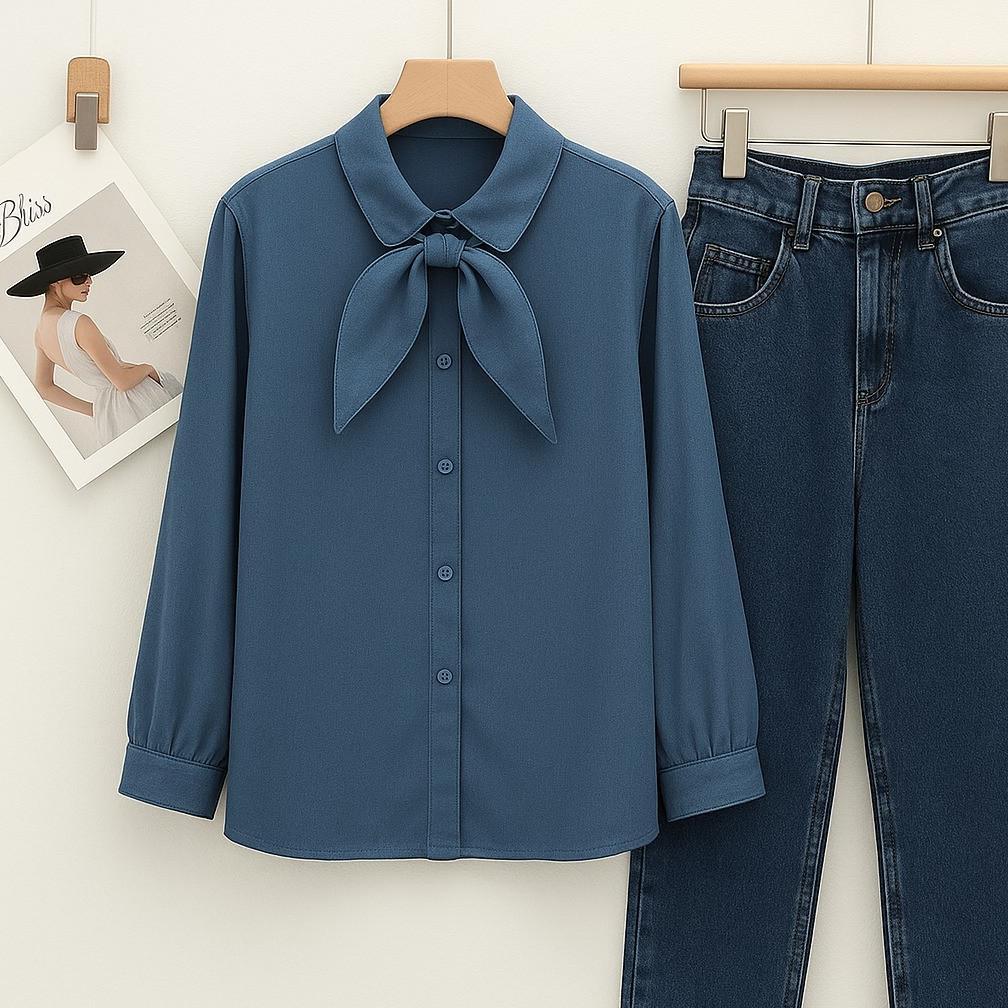 Cod  Osela Top Blouse Kemeja Korean Premium Fit L  Fashion Baju Atasan Blus Long Shirt Remaja Wanita