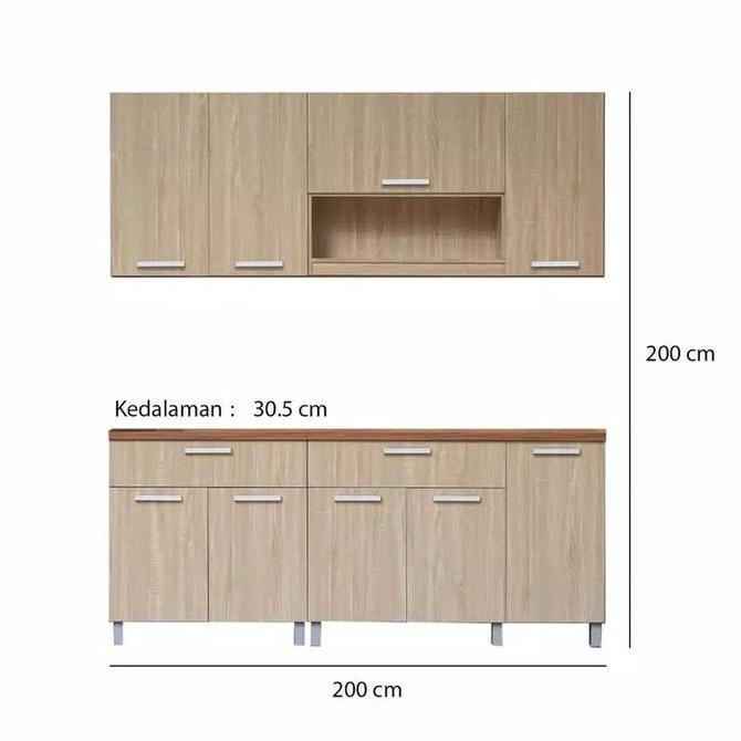 KITCHEN SET ATAS KITCHEN SET BAH RAK PIRING KITCHEN SET 3 TU