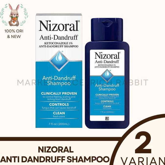 Nizoral Anti Dandruff Shampoo Ketombe 1% Ketoconazole 200ml