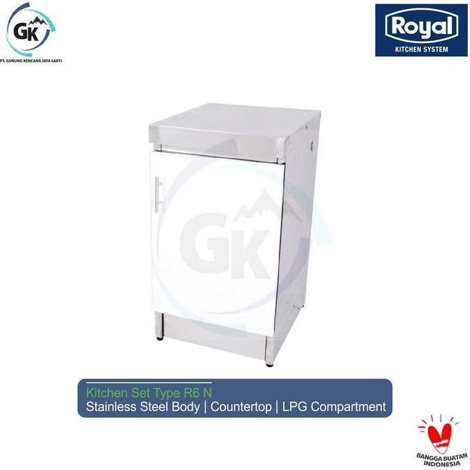 Meja Dapur Minimalis | Kitchen Set Stainless | Meja Kompor Royal 6 N