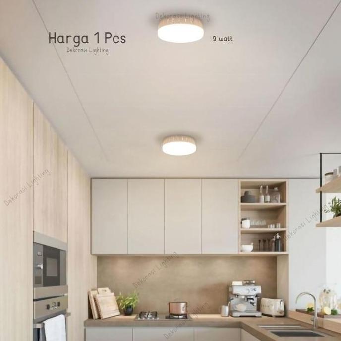 H372 Lampu Downlight Outbow Led 9w Tempel Plafon Panel Bulat Hanmach