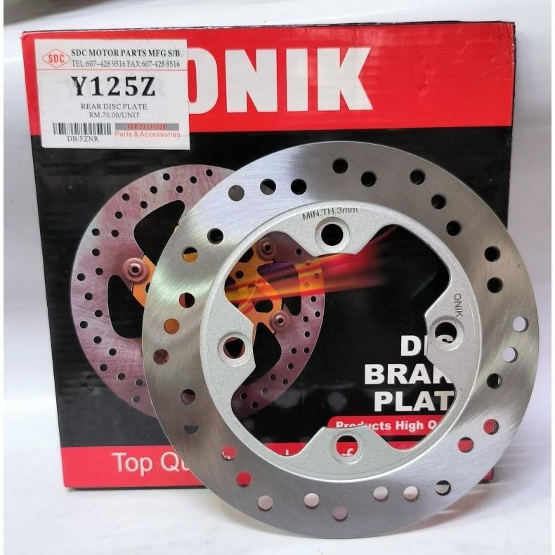 Piringan Disc ONIK Cakram Rem Belakang Yamaha 125Z Y125Z Asli Original Mufac 5BU-F582W Touch Tiara 1