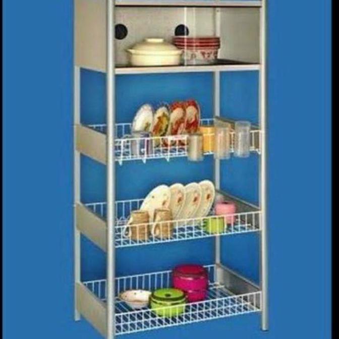 [ FREE ONGKIR ] Rak piring master aluminium susun 4 asli orinal