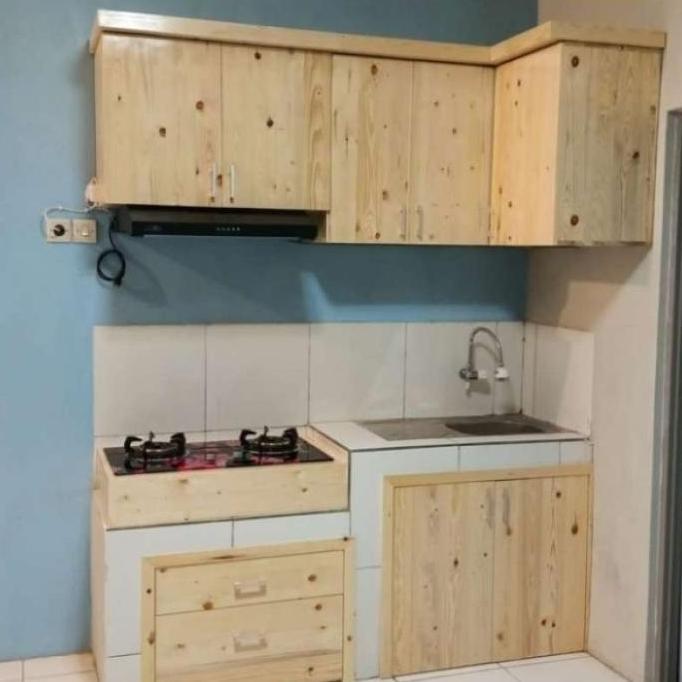 kitchen set jati Belanda minimalis