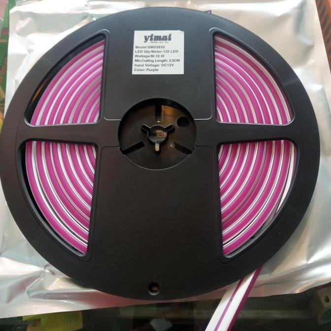 YIMAI lampu led neon flex DC 12 V warna ungu ( purple)