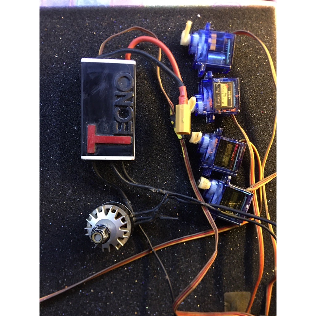 part electronic rc pesawat, esc & motor brushless servo