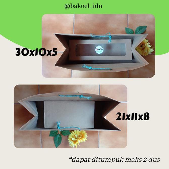 Paper Bag Tas Kertas Kraft Serbaguna Dus Bandeng Brownies Panjang