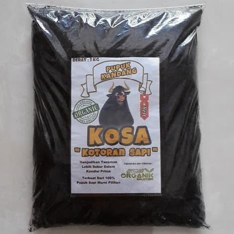 KOSA Pupuk Kandang Kotoran Sapi Murni 100% Organik Pukan Media Tanam
