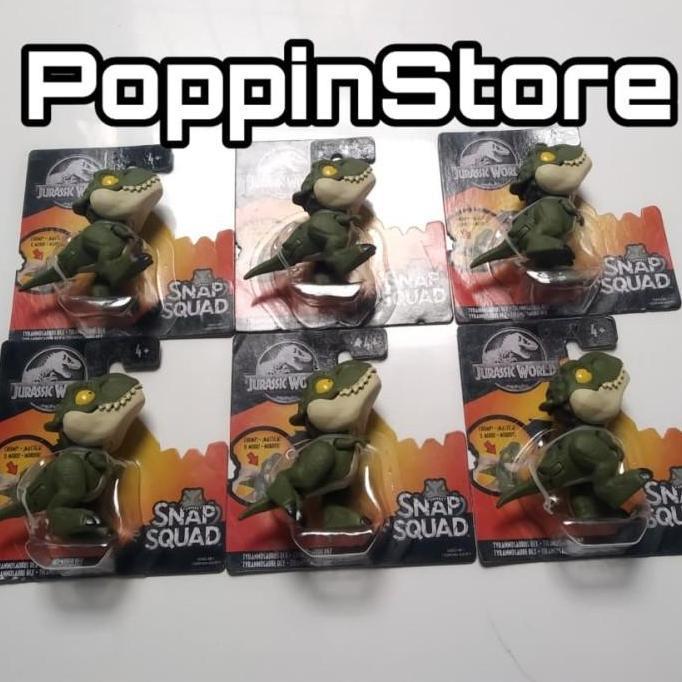 Jurassic World Snap Squad Tyrannosaurus T-Rex Hijau Dino Rare