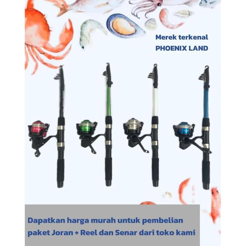 Pancing Set Murah Kuat Power 1 Set Joran Merek Terkenal Phoenix Land COD Pancing Satu Set Murah Jora