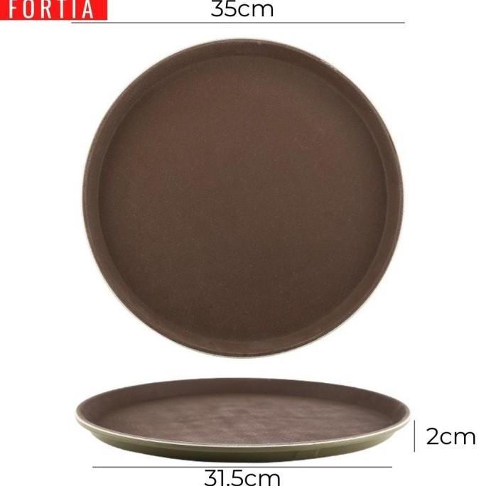 Nampan Tray Baki Anti Slip Bulat 35cm 14 inch