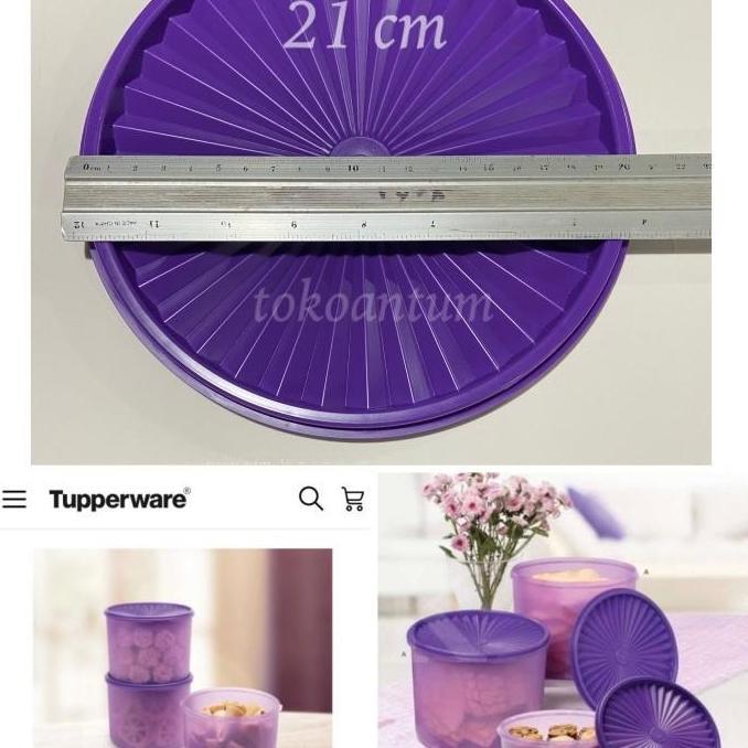 Tutup toples tupperware deco canister