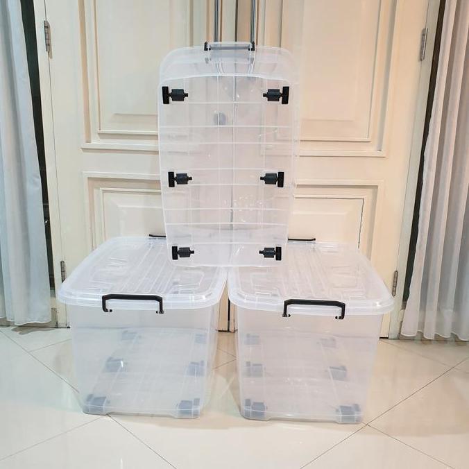 Allthebest- Container/ Storage Box Ezy Cb 130 L Pure/Bening/Transparan Vindo Biggy