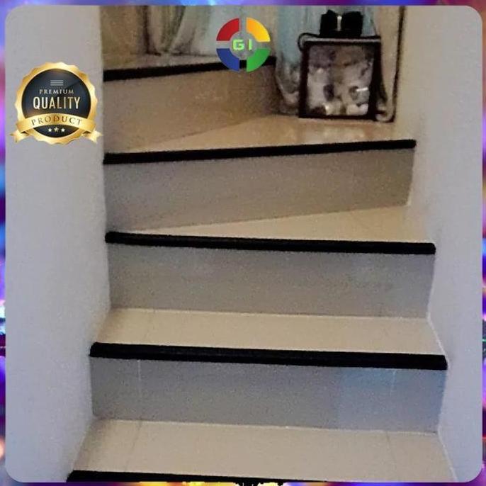Allthebest- Step nosing karet tangga /list siku karet tangga anti slip