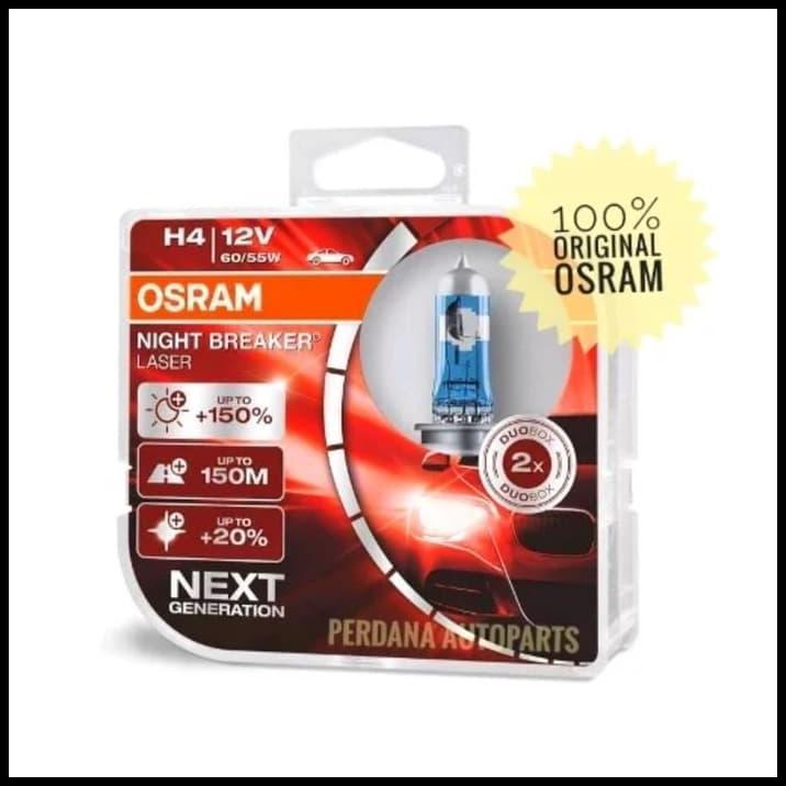 HOT DEAL OSRAM NIGHTBREAKER LASER H1 H3 H4 H7 H11 HB3 HB4 SET ISI 2BOHLAM 12V 