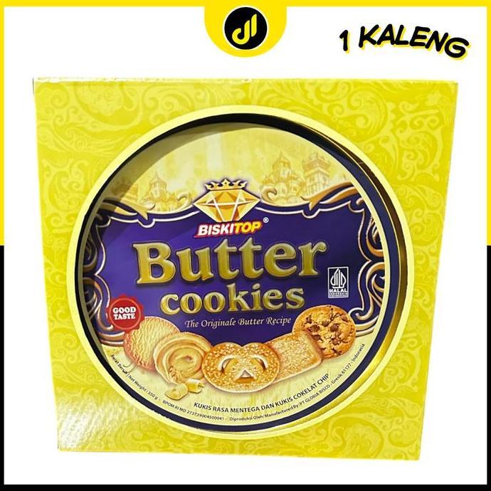 TATASTRATA31 - 1 KALENG BUTTER COOKIES GOLD BISKITOP 35GR