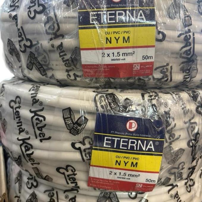 Denki- Kabel Eterna 2X1.5Mm / Eterna 2 X 1.5 Mm (1 Roll=50Meter) Nym 2X1,5Mm Eterna