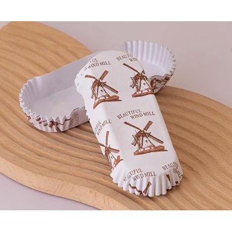 Equipment- 200Pcs Paper Cup Roti Oval Laminating Kertas Roti Paper Cup Case Roti