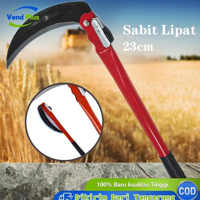 23cm Sabit Lipat Alat Berkebun Pemotong Rumput Penyiang Rumput Taman Aksesoris Perkebunan