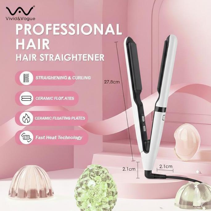 TATASTRATA31 - VIVIDVOGUE ONLIFE 2IN1 HAIR STYLER HIRON CATOKAN CERAMIC TOURMALINE PELURUS PENGERITI
