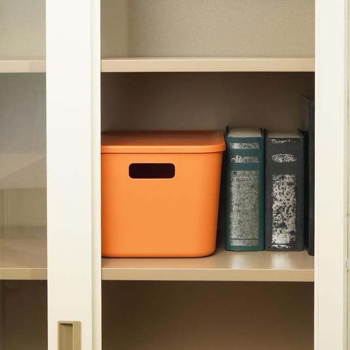 Stack- Informa Kiev Lemari Arsip Kantor Metal 2 Pintu Kaca - Cokelat Rak Dokumen Filing Kabinet Temp