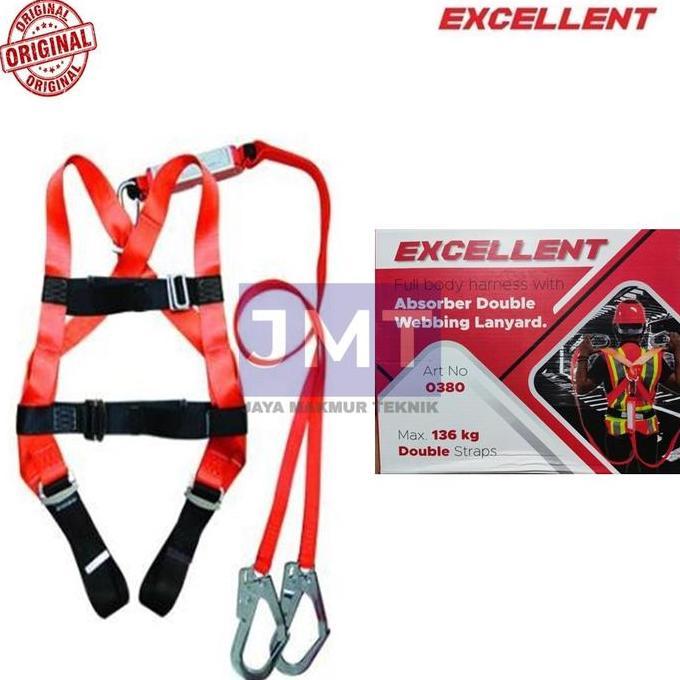 Full Body Harness DOUBLE Hook Besar dengan Shock Absorber