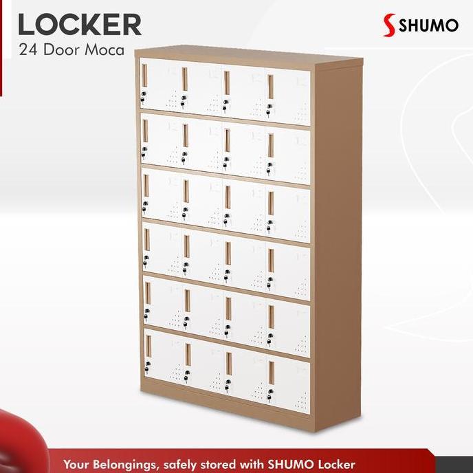 Stack- Lemari Loker Besi 24 Pintu | Locker Kantor Dokumen File