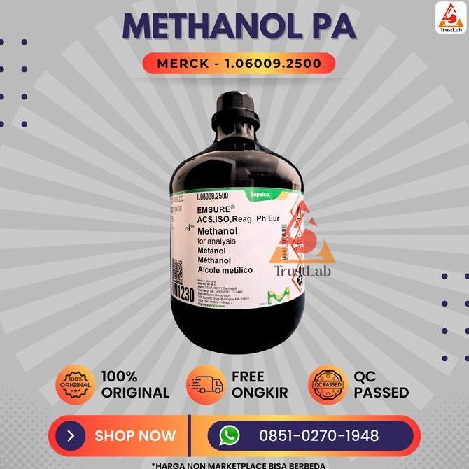 METHANOL PRO ANALIS MERCK 1.06009.2500 | METHANOL MERCK 1.06009.2500 ORIGINAL DAN TERPERCAYA