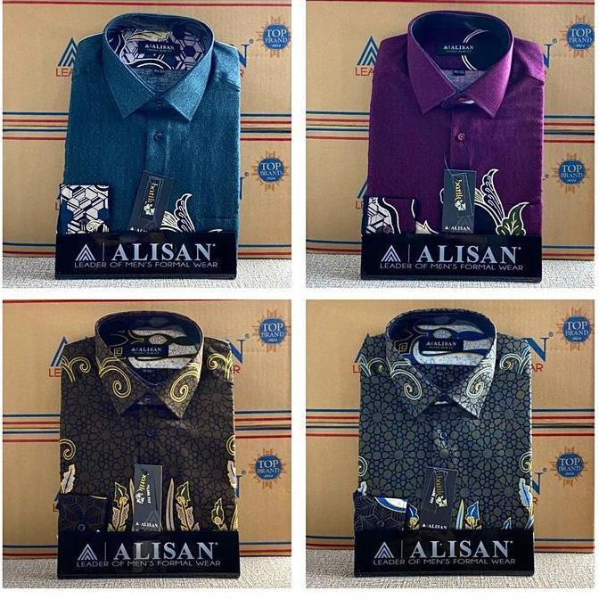 Kemeja Alisan Batik Lengan Panjang Slimfit Semua Varian Formal Katun