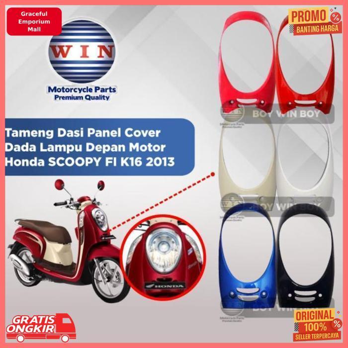 Murah Cover Depan Lampu I Panel Dasi Cover Dada Motor Honda Scoopy Fi K16 2013 2014 2015