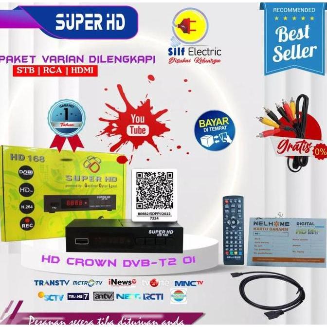Set Top Box Dvbt2 Super Hd Untuk Tv Digital Dan Tabung Hasil Jernih