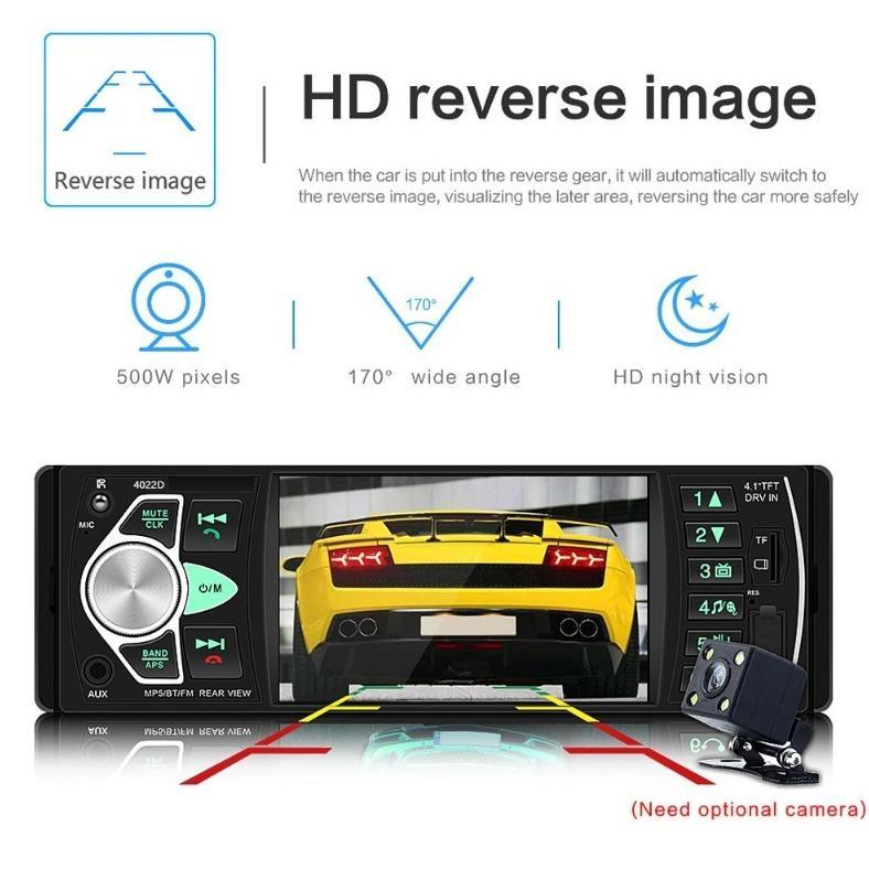 4022D Tape Audio Mobil Lcd 4.1 Inch Bluetooth Mp5 Mp3 Media Player Monitor Tape Audio Mobil Bonus Re
