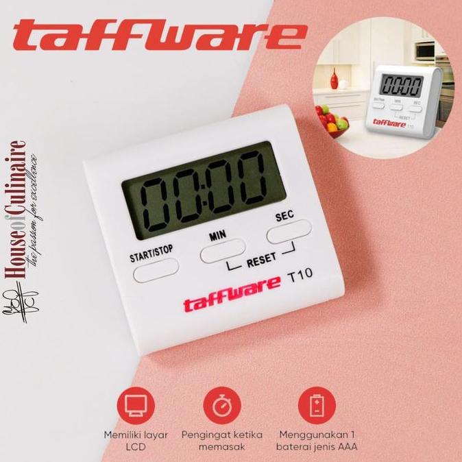 Digital Kitchen Timer Masak Dapur Taffware Digital Alarm Clock