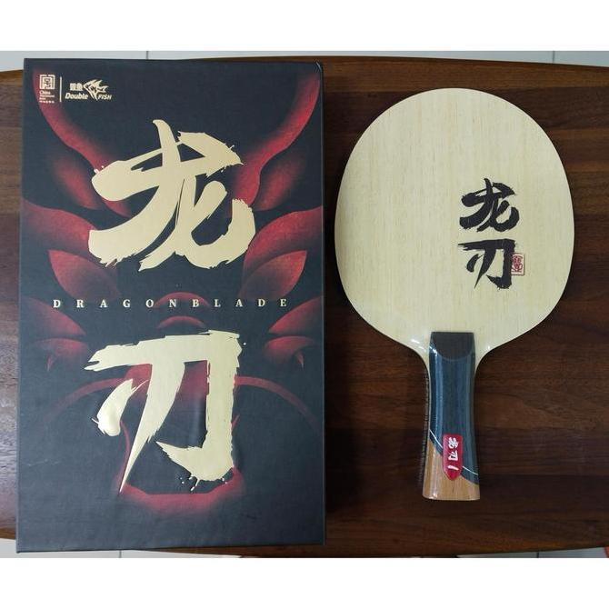 Kayu Bat Pingpong Double Fish Dragon Blade