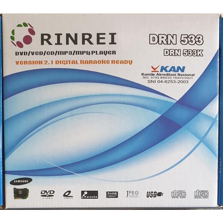 Dvd / Vcd / Cd Karaoke Rinrei Drn533K Mini Player Usb