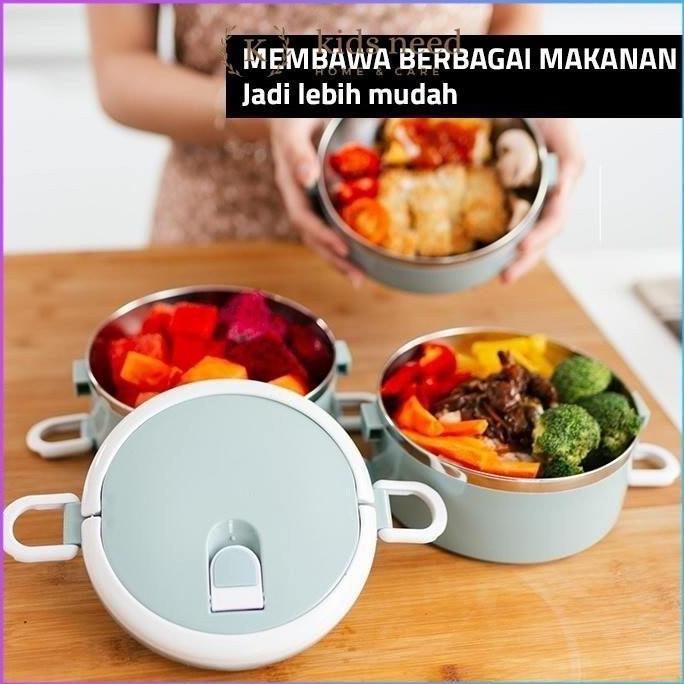 Rantang Stainless 2 dan 3 SUSUN tahan panas Rantang Susun Lunch Box