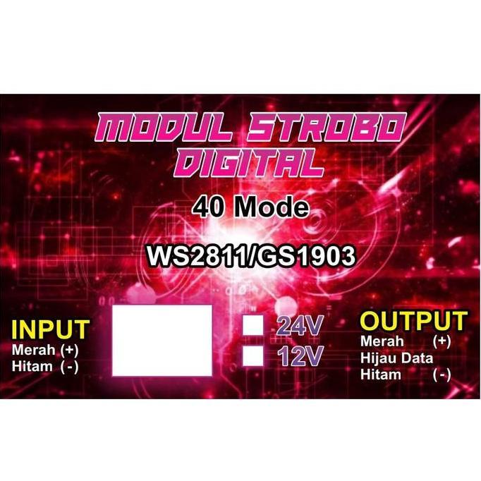 NARDJIOSO MODUL STROBO 51 MODE TRUK BUS 12/24V - PRODUK BARU