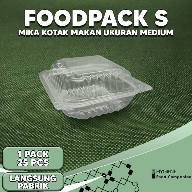 Kotak Makan Foodpack Size S M Kotak Dimsum Plastik Sekali Pakai