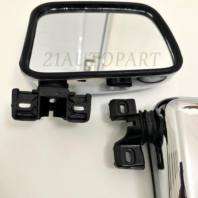 Spion Mobil Panther Kotak / Kijang Super / Kijang Grand / Jantan Chrome Model Kecil HARGA SUDAH SET