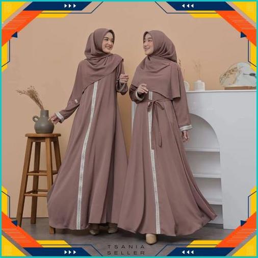 Sale Abaya Palestina Wolfis Super Premium/Gamis Abaya Wanita Maxi Jumbo Ful Renda Kekinian/Gamis Wan